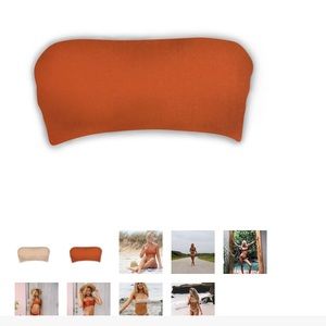 Tanner top in copper x nude